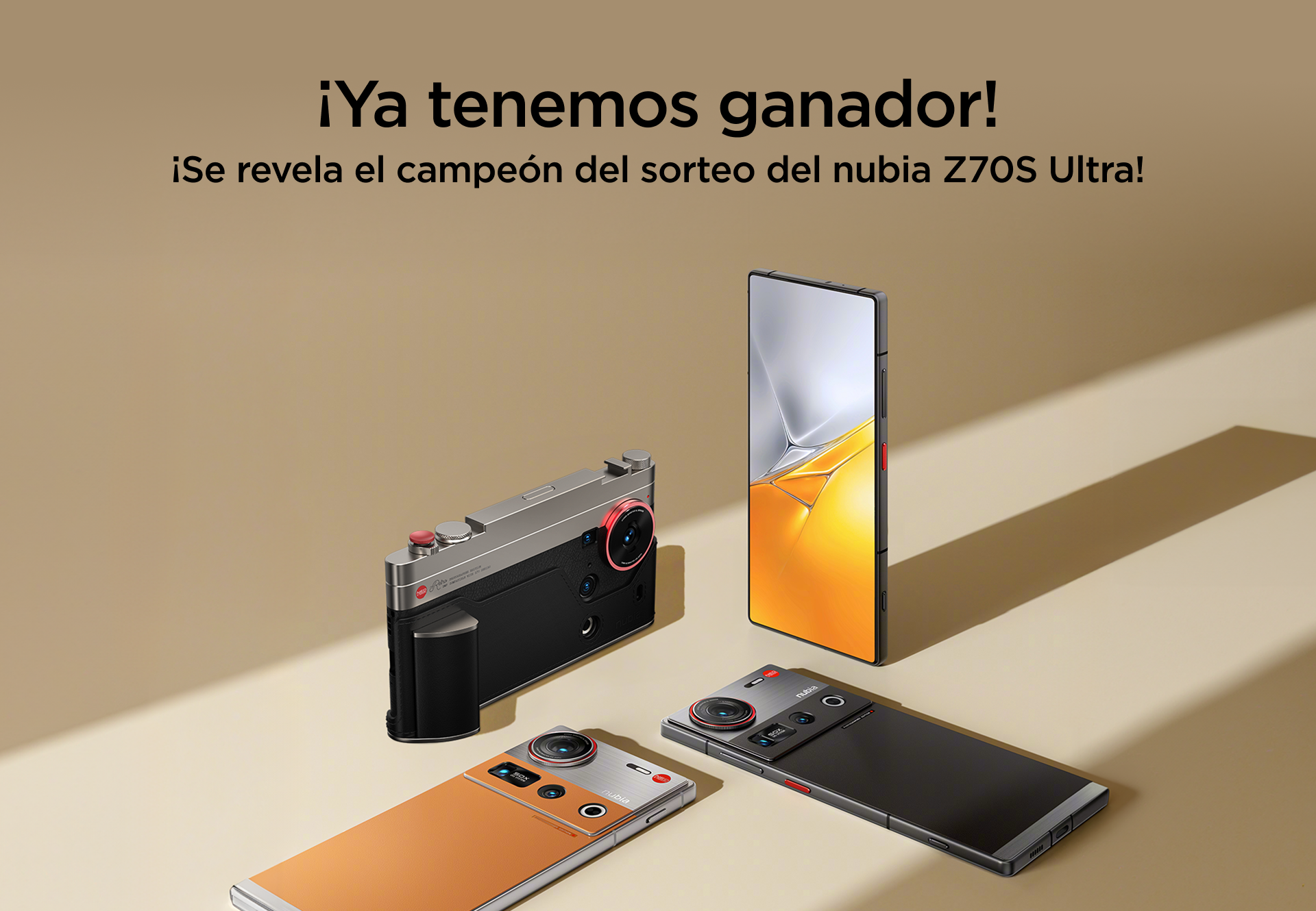 nubia Z70S Ultra Sorteo: ¡Gracias y lo que viene!